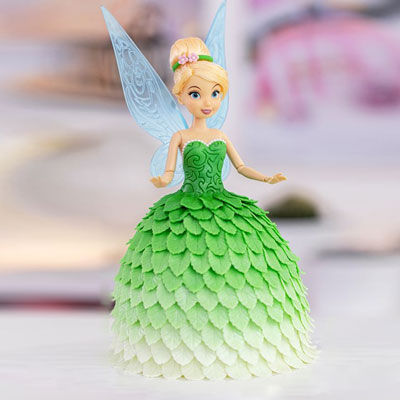 "Delicious Tinker bell Doll Cake - 2kgs - Click here to View more details about this Product